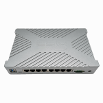 Xatellite MAX is an industrial grade ruggedized indoor dual 5G (active-active) CPE with ENOS system and 8 POE+ RJ45 ports